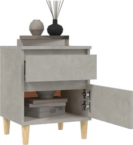 vidaXL Κομοδίνα Γκρι Σκυροδέματος 40x35x50 εκ.