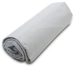Κατωσέντονο Menta με λάστιχο 18 Light Grey Διπλό (160x200+20)