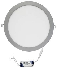 Φωτιστικό PL Χωνευτό 24W SMD Slim Στρογγυλό 6300K Φ30 Lumen-21-025160-Λευκό 21-025160