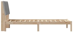 vidaXL Σκελετός Κρεβατιού Καφέ 80 x 200 cm Στερεά ξυλεία πεύκου
