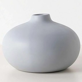 Βάζο 963DNL1278 23x16x23cm Light Grey Aberto Design Ceramic