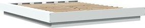 vidaXL Πλαίσιο Κρεβατιού Λευκό 160x200 εκ. Επεξεργασμένο Ξύλο