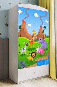 Ντουλάπα Babydreams Cartoon-Leuko-Safari