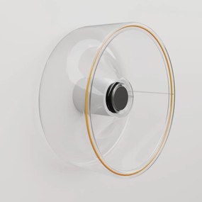 Απλίκα Τοίχου Στεγανή IP44 με Λάμπα Ghost Διάφανη G02 Λευκό