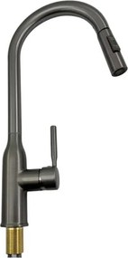 Μπαταρία βρύσης κουζίνας με επεκτεινόμενη κεφαλή - Grey - 802325