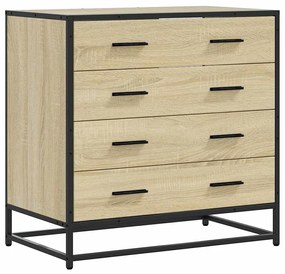 vidaXL Συρταριέρα Sonoma Δρυς 70x41x70 εκ. από Επεξεργασμένο Ξύλο