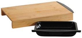 Ξύλο κοπής Kesper 58350, 41x25x4cm, Εντοιχιζόμενα δοχεία, Μπαμπού, Καφέ