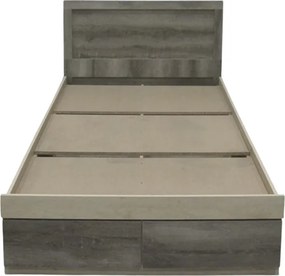 Κρεβάτι μονό Olympus pakoworld με συρτάρι castillo toro 100x200εκ