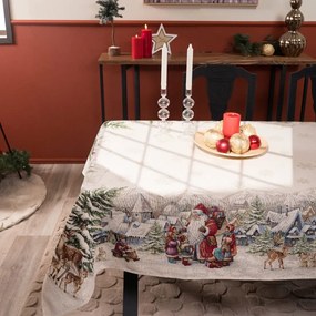 Χριστουγεννιάτικο Τραπεζομάντηλο Emden της Teoran Διάσταση: Τραπεζομάντηλο Emden - 140x140cm
