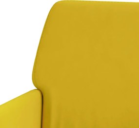 vidaXL Πολυθρόνα Κίτρινη 62x79x79 εκ. Βελούδινη