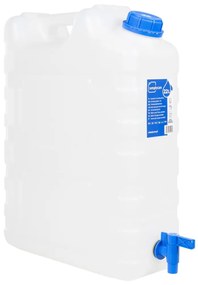 vidaXL Δοχείο Νερού με Βρύση Διαφανές 22 Λ. Πλαστικό