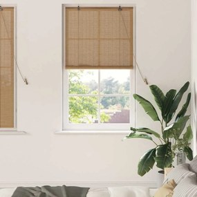 vidaXL Ρόλερ με κουρτίνες Καφέ 80 x 160 cm Μπαμπού