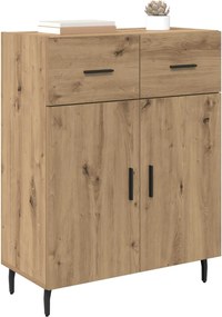 vidaXL Πλαϊνό γραφείο με συρτάρι Artisan Oak 69,5 x 34 x 90 εκ.