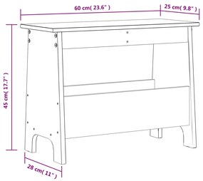 ΠΑΓΚΑΚΙ ΧΟΛ ΚΑΦΕ ΚΕΡΙΟΥ 60X28X45 ΕΚ. ΑΠΟ ΜΑΣΙΦ ΞΥΛΟ ΠΕΥΚΟΥ 837387