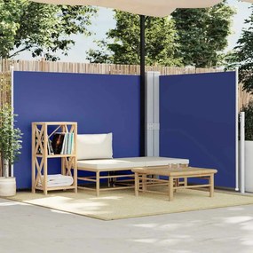 vidaXL Σκίαστρο Πλαϊνό Συρόμενο Μπλε 140 x 600 εκ.