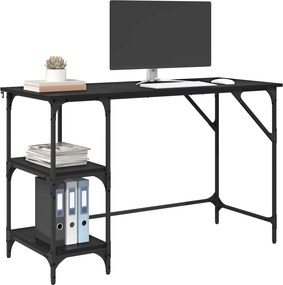 vidaXL Γραφείο Μαύρη Οξυά 120 x 50 x 75 cm Επεξεργασμένο ξύλο