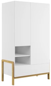 Ντουλάπα Victor Λευκή 180x94x55 εκατοστά