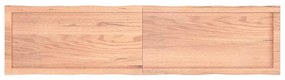 vidaXL Επιφ Τραπεζιού Αν Καφέ 160x40x(2-4)εκ.Ακατέργ. Μασίφ Ξύλο Δρυός