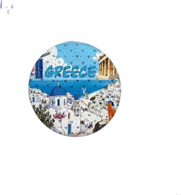 Καθρέπτης τσέπης Souvenir - Σετ 12pcs - Greece - 7*7*3cm - 871856
