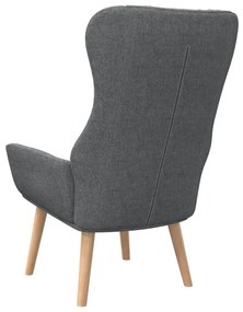 vidaXL Πολυθρόνα Relax Σκούρο Γκρι Υφασμάτινη