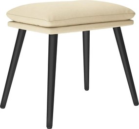 vidaXL Υποπόδιο Κρεμ 45x29,5x35 εκ. Υφασμάτινο