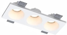 Σποτ Φωτιστικό Χωνευτό 3xGU10 Λευκό X0016-WH Inlight-Χ0016-WH-Λευκό Χ0016-WH
