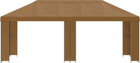 vidaXL Κήπος Γκαζebo 6 x 3 m Μπεζ Πολυεστέρας και Χάλυβας 190