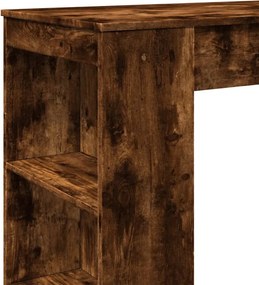 vidaXL Τραπέζι Μπαρ με Ράφια Δρυς 95x47x103,5 εκ. Επεξεργ. Ξύλο