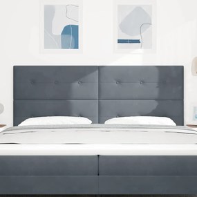 vidaXL Κεφαλάρι Σκούρο Γκρι 200 cm Βελούδο
