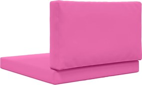vidaXL Μαξιλάρι Καναπέ Εξωτερικού Χώρου 2 pcs Ροζ Πολυεστέρας