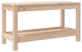 vidaXL Παγκάκι Κήπου 82,5 x 35 x 45 εκ. από Μασίφ Ξύλο Πεύκου
