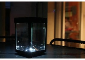 Φανάρι LED Μαύρο Κρυστάλλινο ABS 12 x 12 x 18 cm