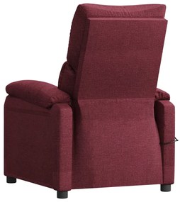 vidaXL Πολυθρόνα Ανακλ. Μπορντό Υφασμάτινη