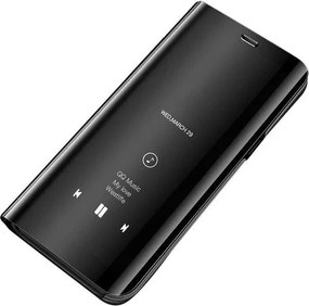 Clear View Cover Huawei Y6 2019 Μαύρο