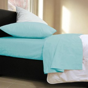 Σεντόνι Με Λάστιχο Basic Aqua Nef-Nef Queen Size 160x230cm Με Λάστιχο 100% Βαμβάκι