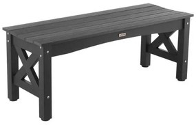 VEVOR Outdoor Bench Patio Bench 113 cm Weatherproof Plastic Frame 272 kg Black