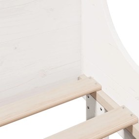 vidaXL Σκελετός Κρεβ. Χωρίς Στρώμα Λευκό 90x190 εκ Μασίφ Πεύκο