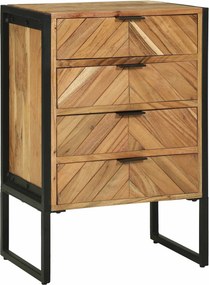 vidaXL Πλαϊνό γραφείο 50 x 35 x 75 εκ. Μασίφ ξύλο ακακίας