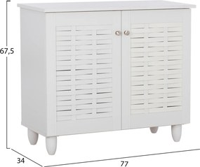 Παπουτσοθήκη-ντουλάπι REAL χρώμα λευκό 76.8x33.6x67.5