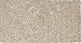 vidaXL Χαλιά χώρου Φυσικό και Λευκό 100 x 200 cm Γιούτα