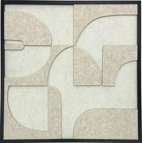 Πίνακας με πλαίσιο Jeire pakoworld λευκό 62x2.5x62εκ