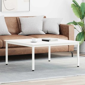VidaXL Τραπεζάκι σαλονιού Λευκό 100 x 100 x 45 cm Στερεά ξυλεία πεύκου