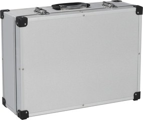 vidaXL Βαλίτσα Εργαλείων Ασημί 46 x 33 x 16 εκ. Αλουμινίου