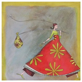 Πίνακας Σε Καμβά Somnia 7 020559 60x60xH3,5cm Multi Square Wood, Canvas