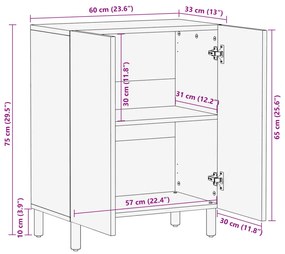 ΜΠΟΥΦΕΣ ΜΑΥΡΟΣ 60X33X75 ΕΚ. ΑΠΟ ΕΠΕΞΕΡΓΑΣΜΕΝΟ ΞΥΛΟ 4017650