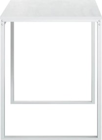 vidaXL Γραφείο Υπολογιστή Λευκό 110 x 60 x 73 εκ. από Μοριοσανίδα