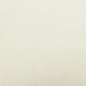 vidaXL Κουνιστή Πολυθρόνα Κρεμ Βελούδινη