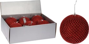 JΚ Home Décor - Μπάλα Μπρονζέ Με Glitter 12cm 3Σχδ