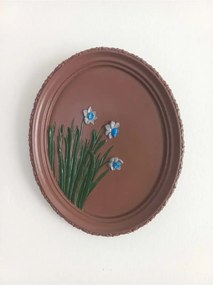 Stewehome οβάλ διακοσμητικό τοίχου από πέτρα 21x17 cm