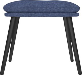vidaXL Υποπόδιο Μπλε 45 x 29,5 x 35 εκ. Υφασμάτινο